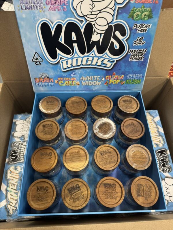 kaws moon rocks snowcaps edition